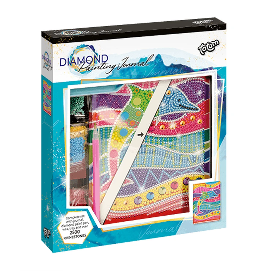 DIY-Set Mein Tagebuch mit Delphin und Diamanten