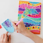 DIY-Set Mein Tagebuch mit Delphin und Diamanten
