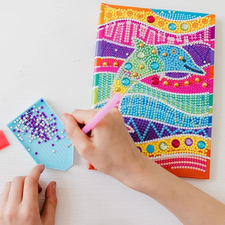 DIY-Set Mein Tagebuch mit Delphin und Diamanten