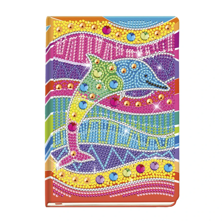 DIY-Set Mein Tagebuch mit Delphin und Diamanten