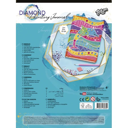DIY-Set Mein Tagebuch mit Delphin und Diamanten