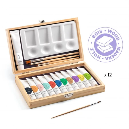Künstlerbox mit 12 Tuben, Djeco