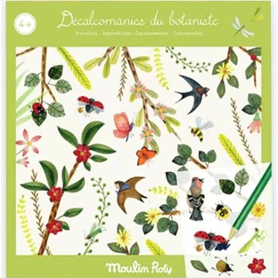 Traslado pegatinas Botánico, Moulin Roty