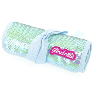 Girabrilla rolling pen - with reversible sequins and set of 12 gel pens + 6 double markers