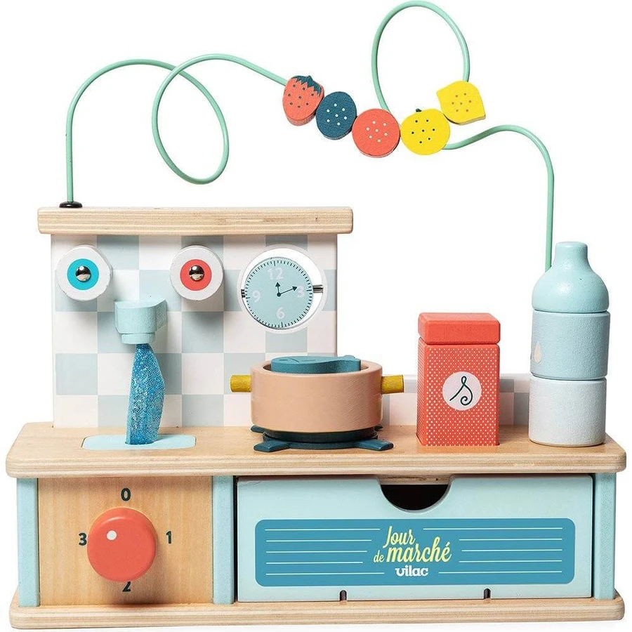Spielzeug für Kinder - Küche mit Aktivitäten
