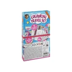 Set de bolsillo creativo, 2 libros para colorear y lápices de colores, unicornios y sirenas, Grafix