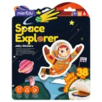 Creative set with reusable soft stickers - Space Explorer
