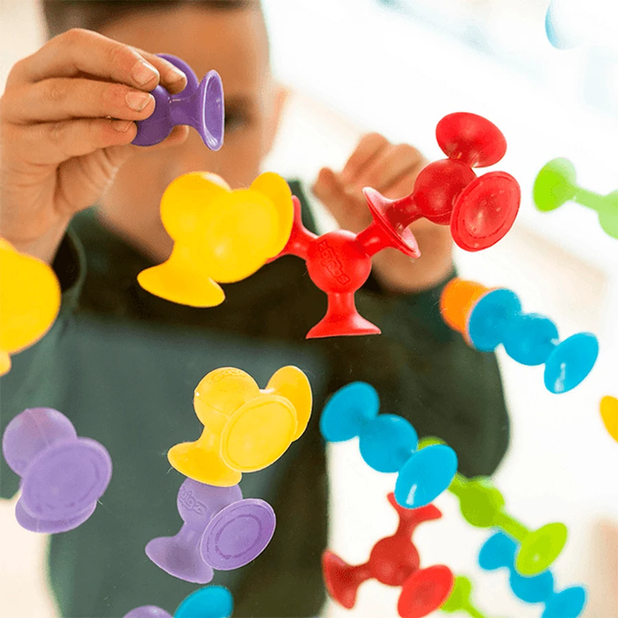 Squigz Starter - 22-teiliges Bauset mit Saugnäpfen