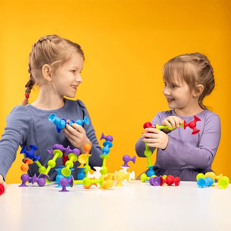 Squigz Starter - 22-teiliges Bauset mit Saugnäpfen