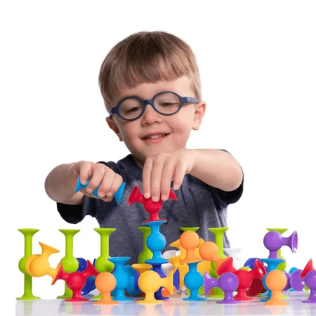 Squigz Starter - 22-teiliges Bauset mit Saugnäpfen