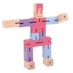 Logic game 3D jigsaw puzzle Purple figurine