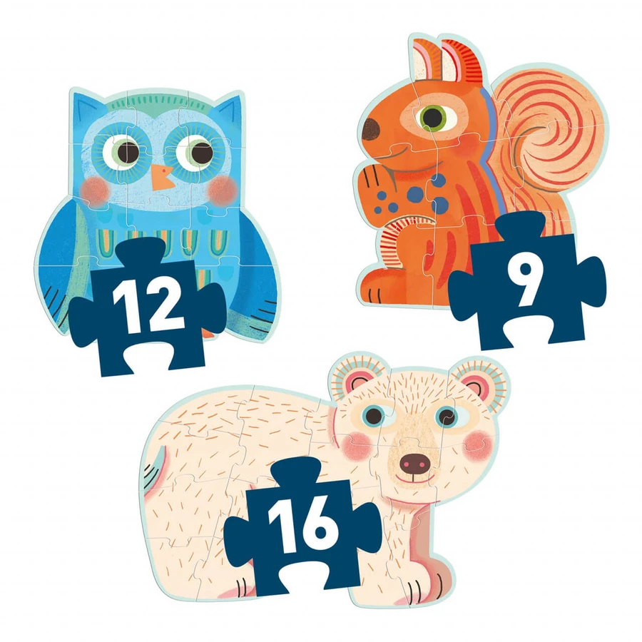 Djeco Animal Evolution Puzzles Set