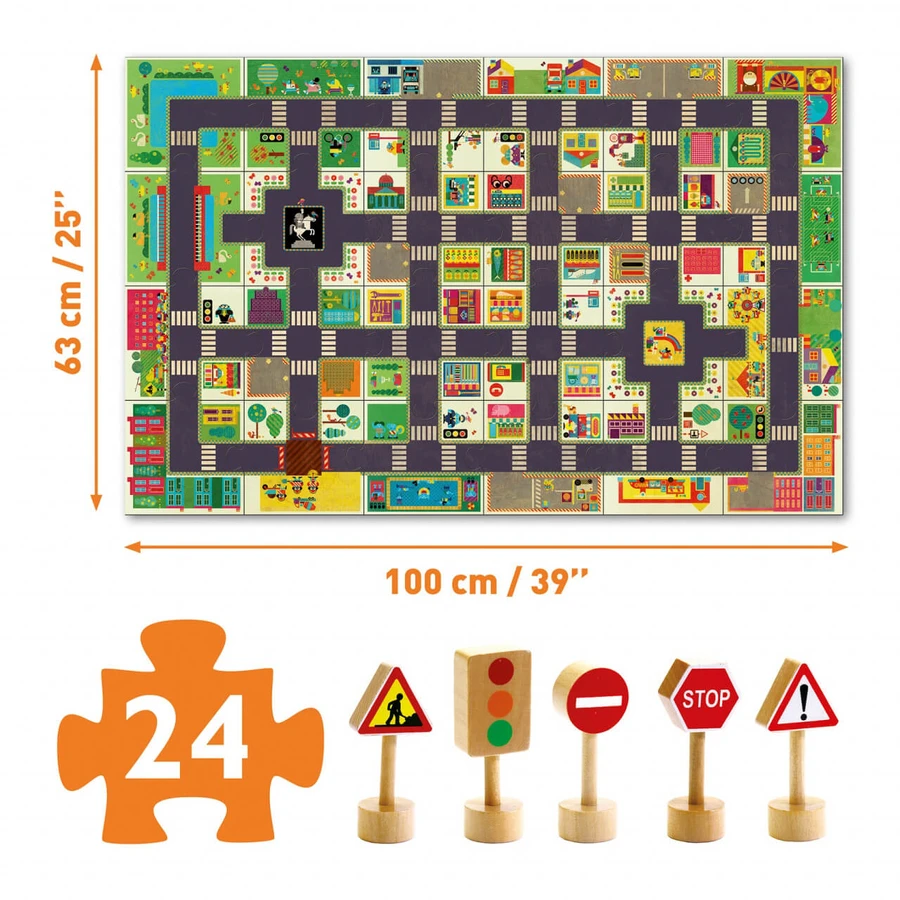 Djeco Orasul Riesenpuzzle