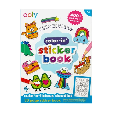 Stickiville Coloring Stickers - Cute Drawings