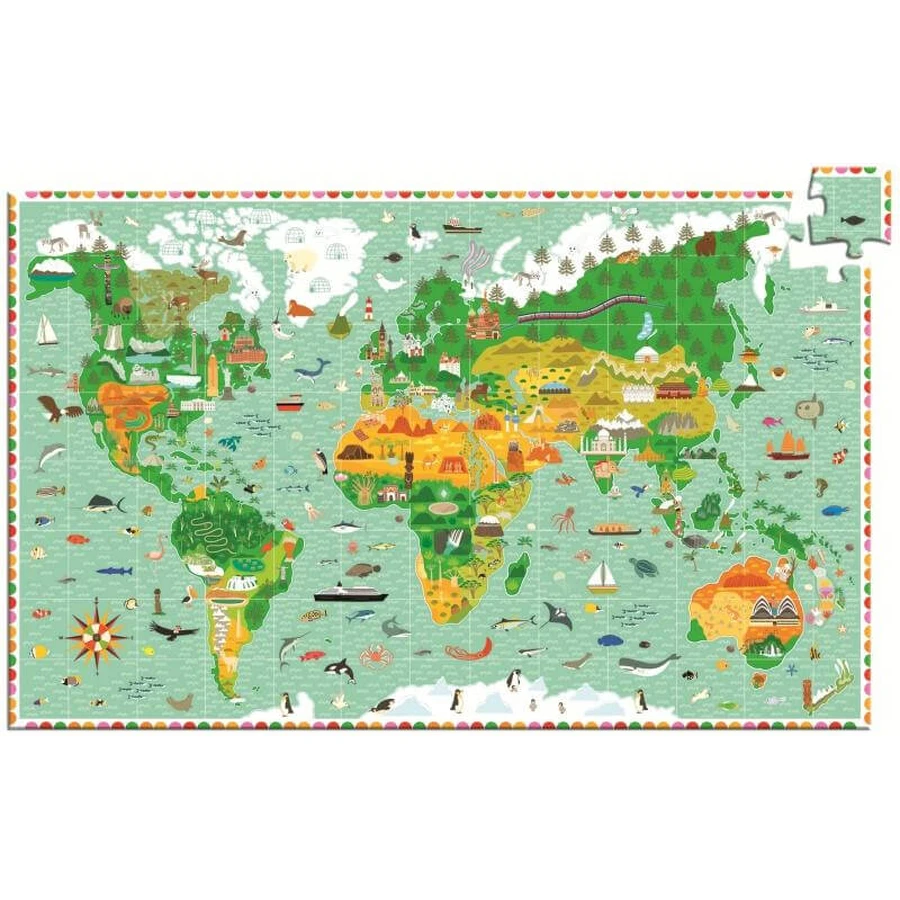 Djeco observation puzzle around the world
