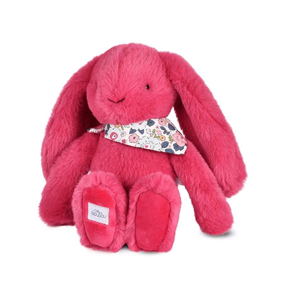 Iepuras Doudou® - jucarie de plus, 25 cm, fucsia