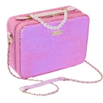 Girabrilla grote omkeerbare make-up tas met pailletten