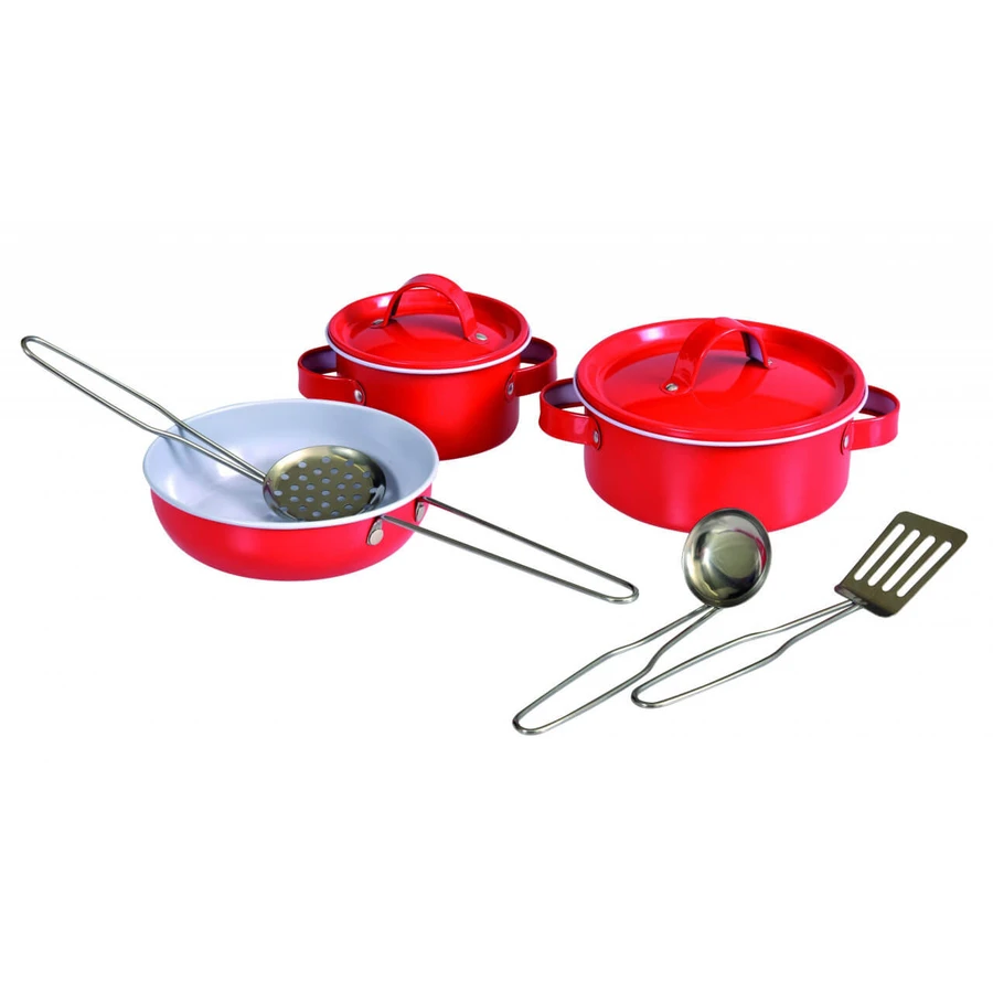 Satz roter Metallvasen, Egmont