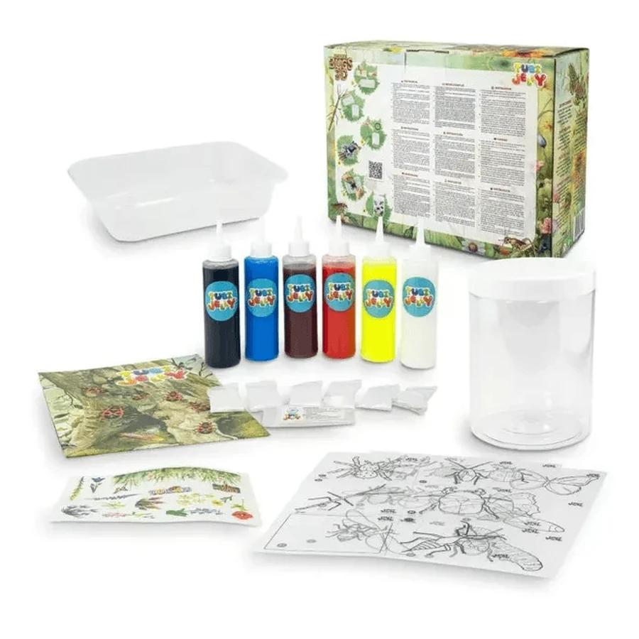 Set TUBI JELLY (modelleergel) met 6 kleuren - INSECTS