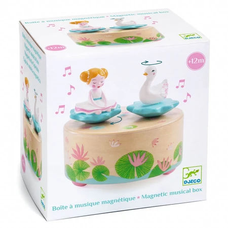 Carillon magnetico Ballerina e cigno, Djeco