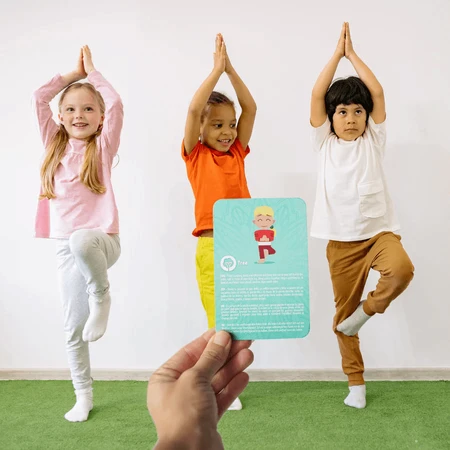 Tarjetas de yoga para niños