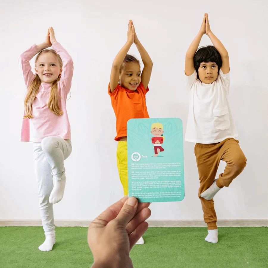 Tarjetas de yoga para niños