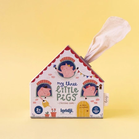 Juego de madera Los tres cerditos, Londji