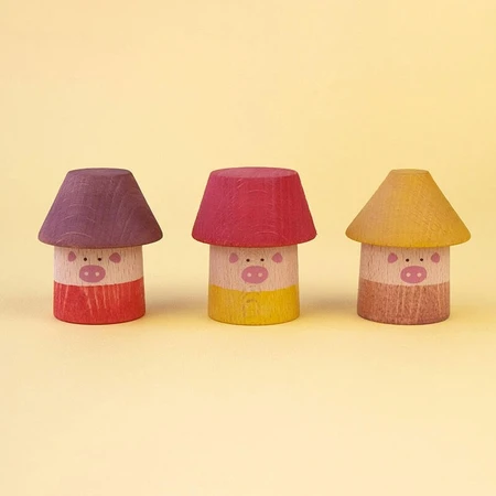 Juego de madera Los tres cerditos, Londji