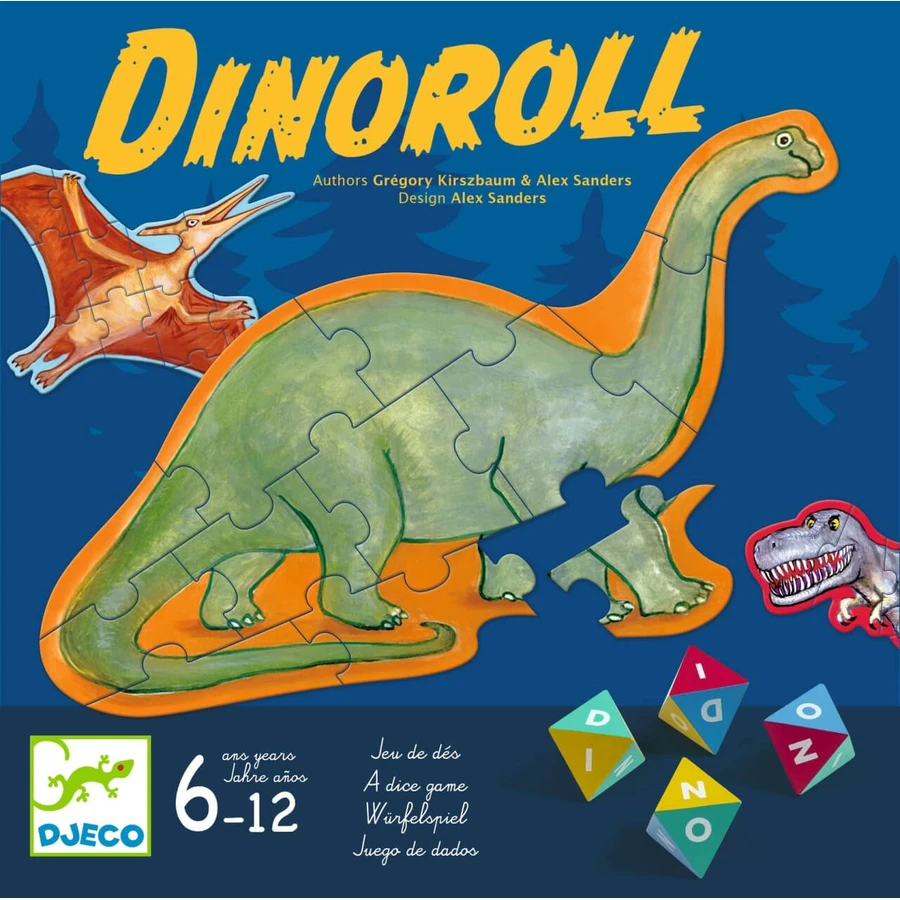 Dinoroll Pyramide Würfelspiel, Djeco