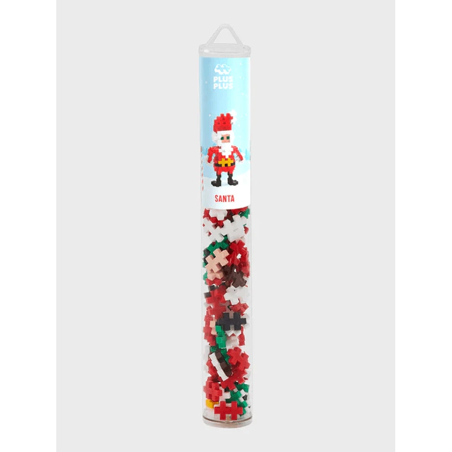 Plus-Plus construction set, tube 100 pieces, Santa Claus