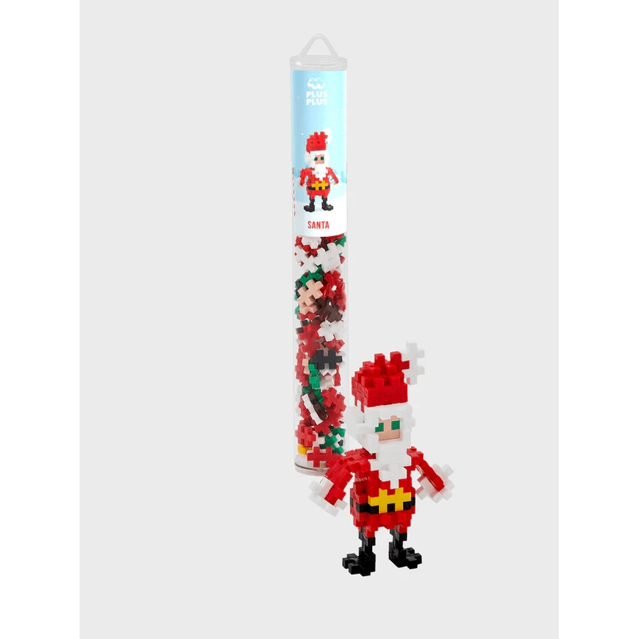 Plus-Plus construction set, tube 100 pieces, Santa Claus