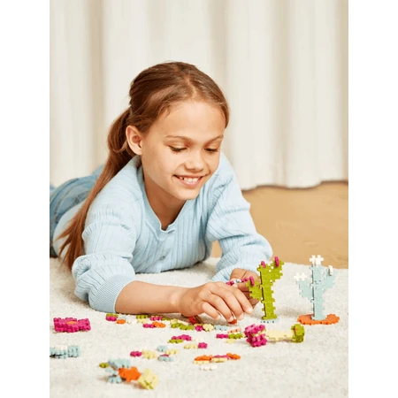 Juego de construcción Plus-Plus, tubo de 240 piezas, Botanica Mix, colores botánicos