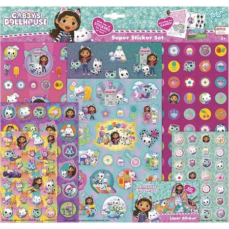 Gabby's Dollhouse super set of stickers