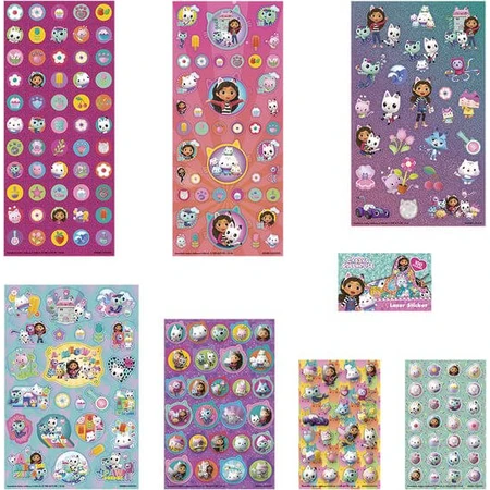 Gabby's Dollhouse super set of stickers