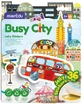 Creative set with reusable soft stickers - City on the move