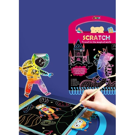 Libro de actividades Scrarabble - Viaje al mundo mágico