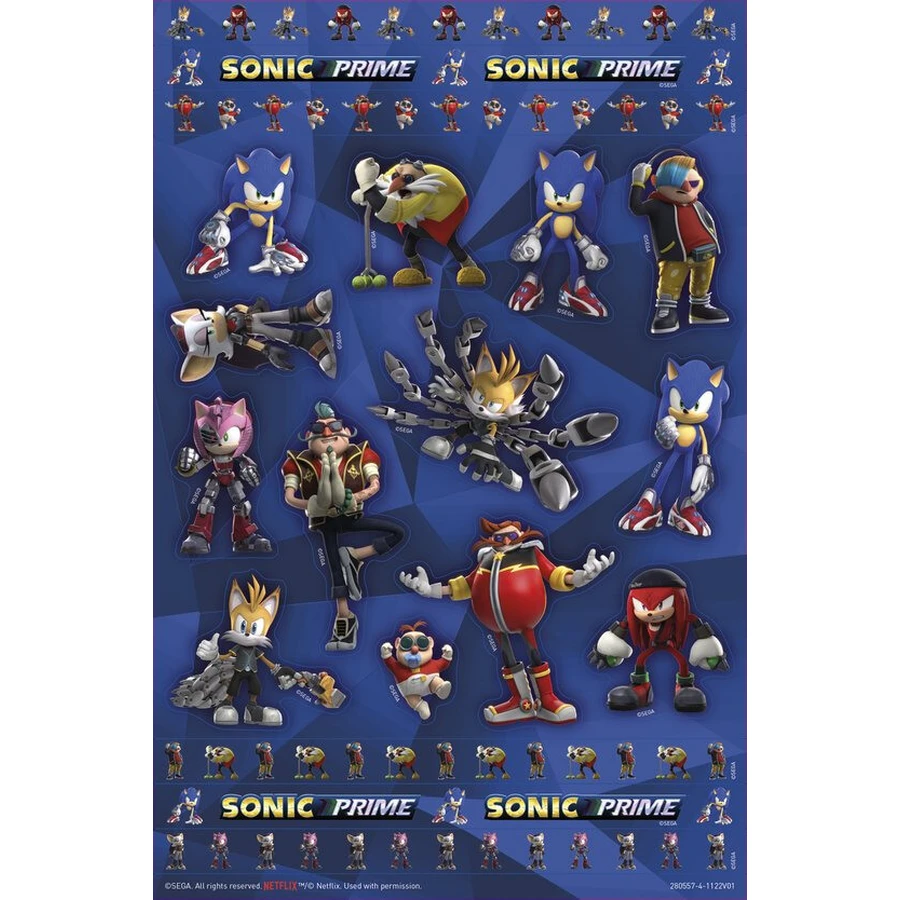 Sonic Prime super stickers set