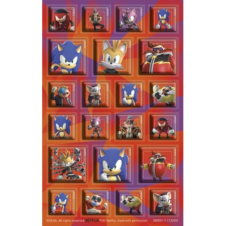 Sonic Prime super stickers set