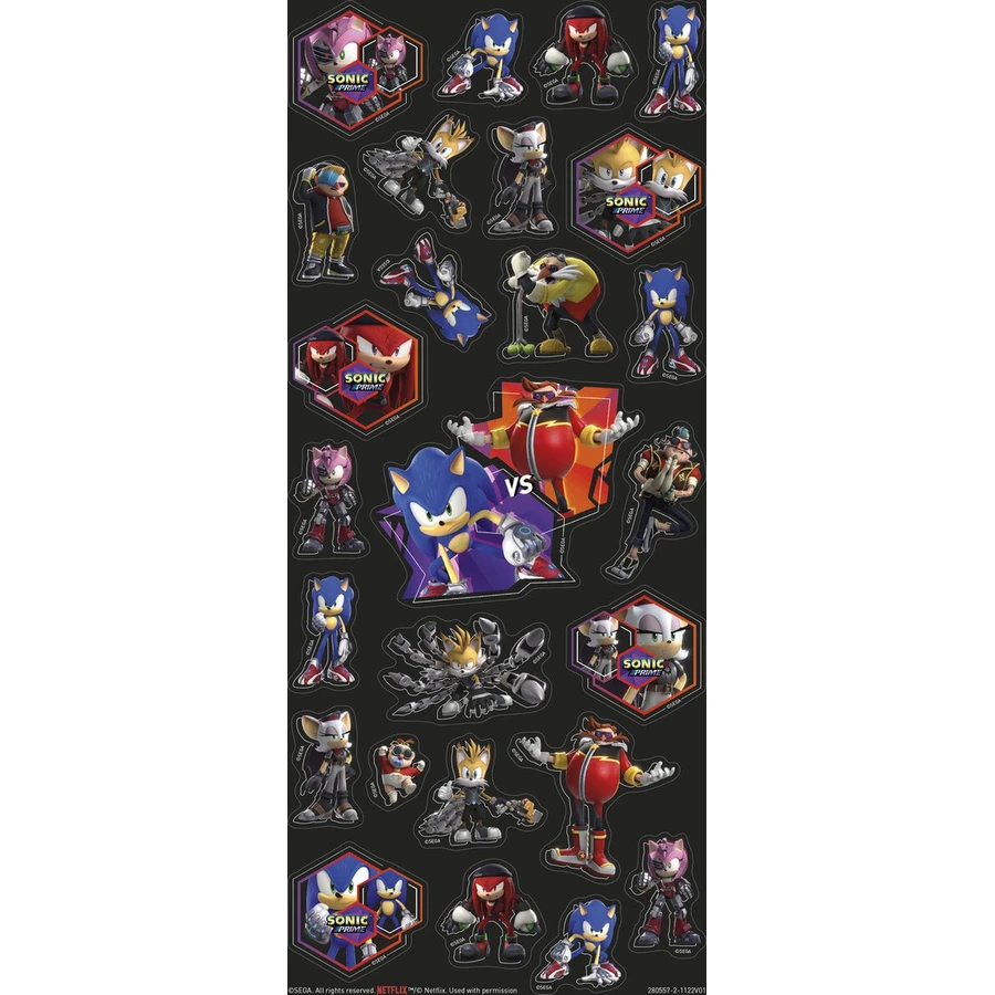 Sonic Prime super stickers set