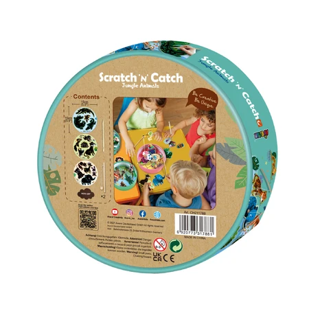 Scratch 'N' Catch - Juego de pesca 2 en 1 - Animales de la selva
