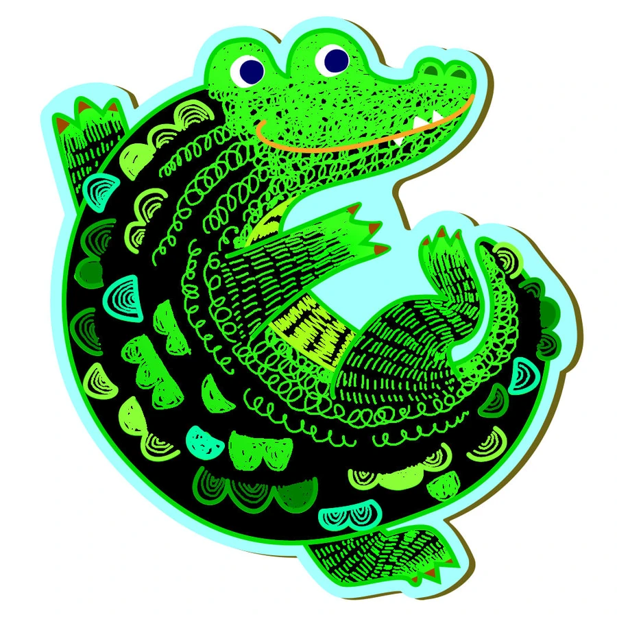 Scratch 'N' Catch - Juego de pesca 2 en 1 - Animales de la selva