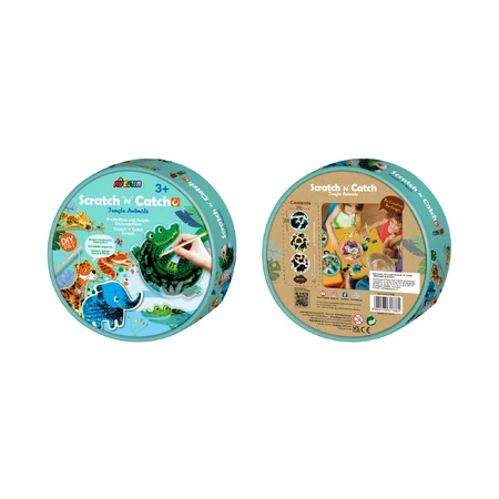 Scratch 'N' Catch - Juego de pesca 2 en 1 - Animales de la selva