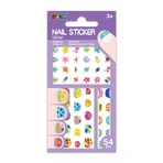 Glitter nail stickers - Flowers
