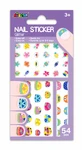 Glitter nail stickers - Flowers