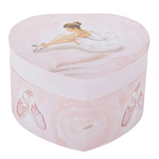 Pink Heart Phosphorescent Music Box