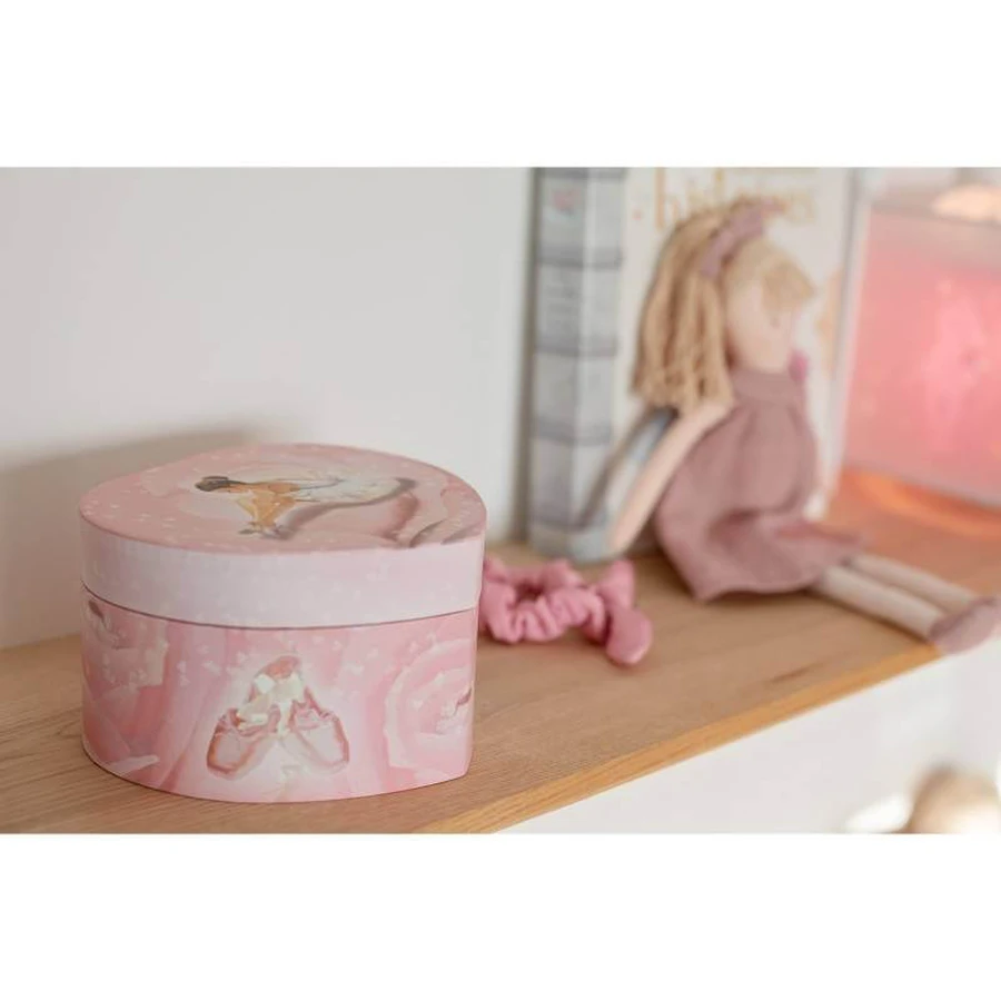 Pink Heart Phosphorescent Music Box
