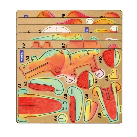 3D Sound Puzzle - Tyrannosaurus Rex, Build 'n' Sound