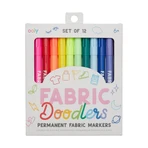 Fabric Doodlers Permanent Textielkrijt - Set van 12