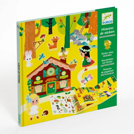 Djeco, The Enchanted Forest with repositionable stickers