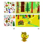 Djeco, The Enchanted Forest with repositionable stickers